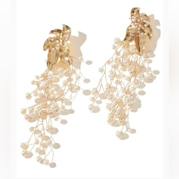 Flower  statement  earrings  M148 - Picture 1 of 7